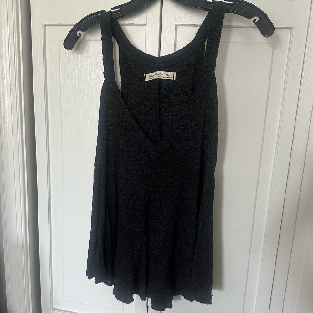 Free People Charcoal Tank Top